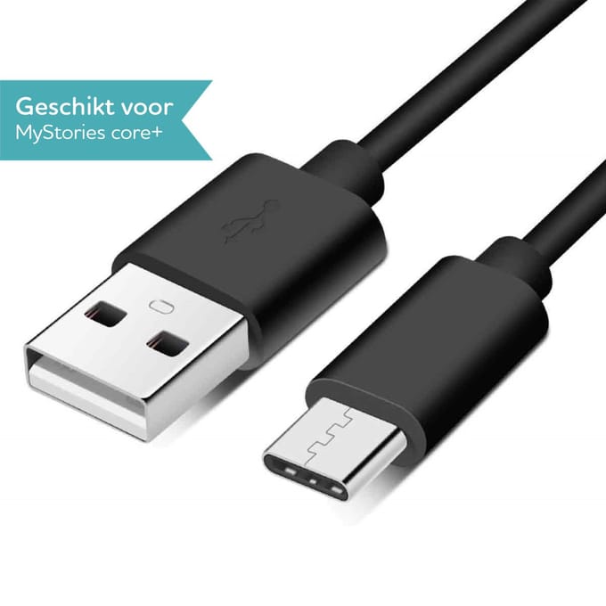 MyStories Oplaadkabel voor E-reader - Geschikt voor MyStories - Zwart