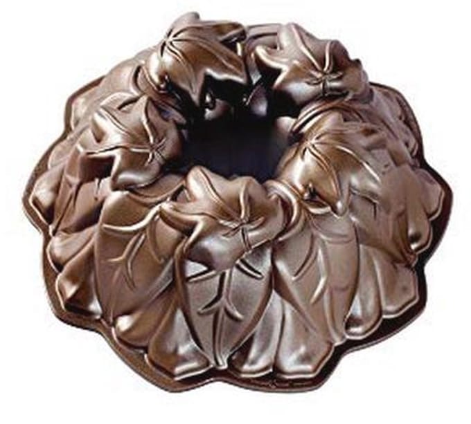 Herfstbladeren Bakvorm - Aluminium, 26.7 x 26.7 x 9.5 cm