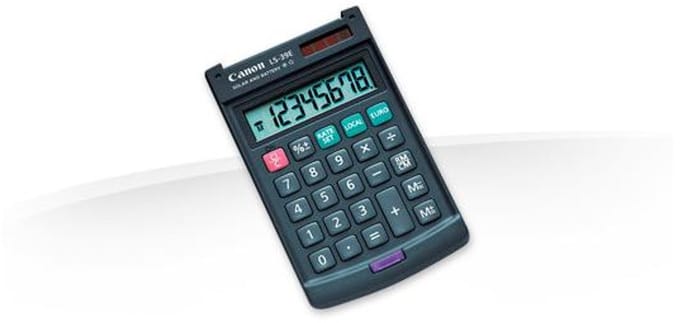 Canon LS-39E calculator Pocket Basisrekenmachine Grijs
