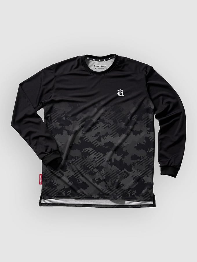 Loose Riders Ess. Dipped Stealth Long Sleeve Jersey zwart