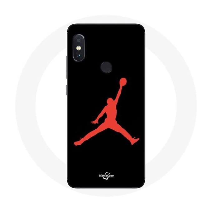 Coque - Michael Jordan - Xiaomi Redmi Note 5 Pro - Rouge - Logo - Souple rouge