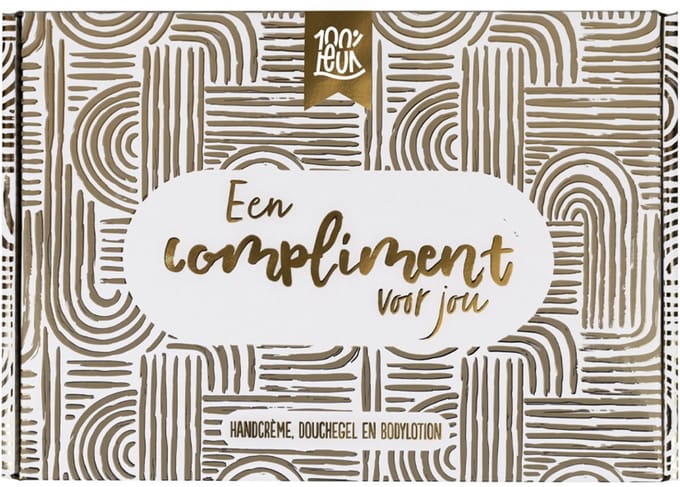 100%LEUK - Brievenbuspakket - Een compliment voor jou