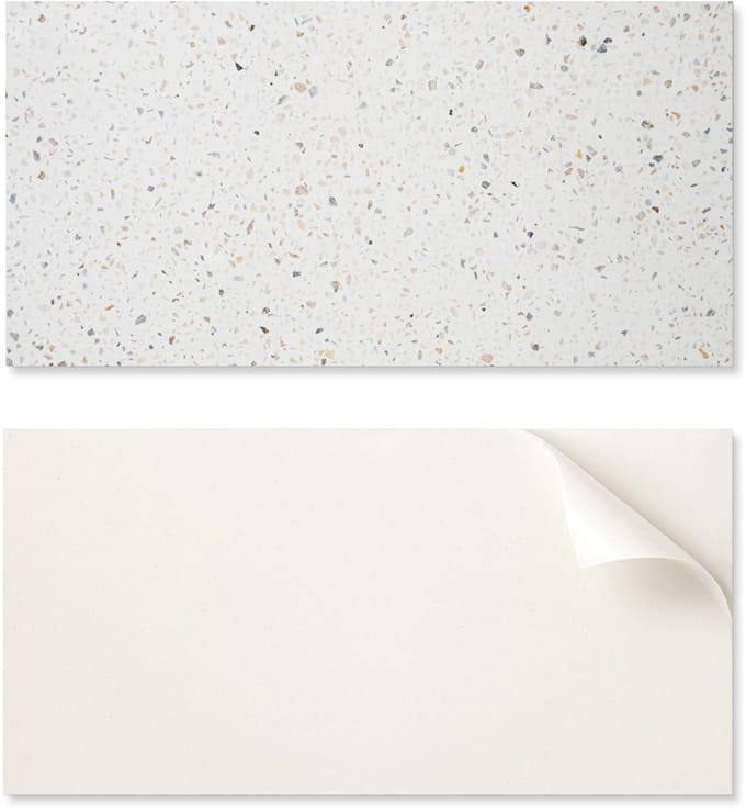 Zelfklevend decoratief element van vinyl voor thuis, 120x60 cm, steenpatroon met deeltjes.