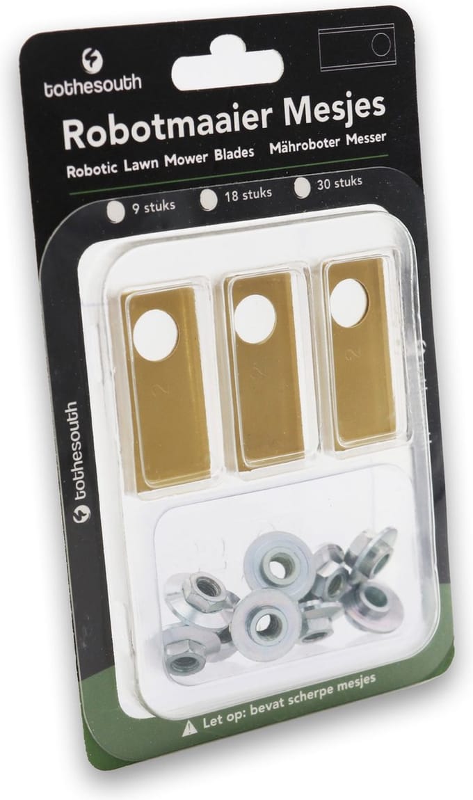 To the South® Robotmaaier Mesjes titanium geschikt voor Honda Miimo 3000 - 90 stuks