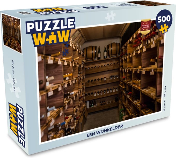 Puzzel Een wijnkelder - Legpuzzel - Puzzel 500 stukjes