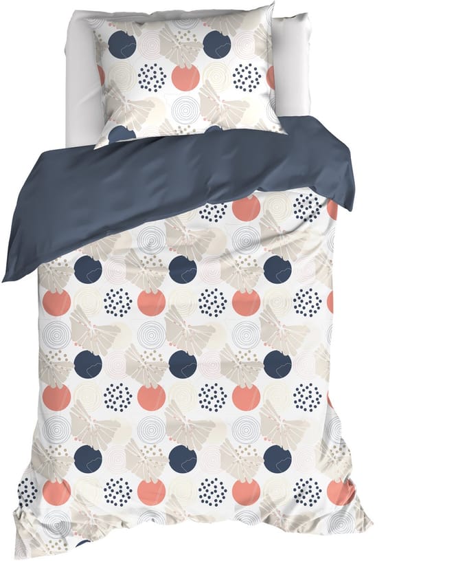 De Witte Lietaer Dekbedovertrek Hermes, Lyon Blue - 140 x 200/220 - Katoen Percal