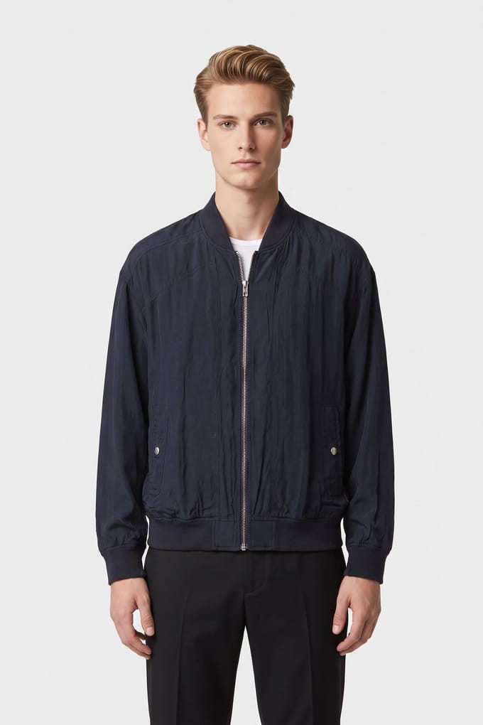 IRO Paris Kylian Outerwear Dark Navy Größe: M | Bomberjacken Outlet | Herren | Blau