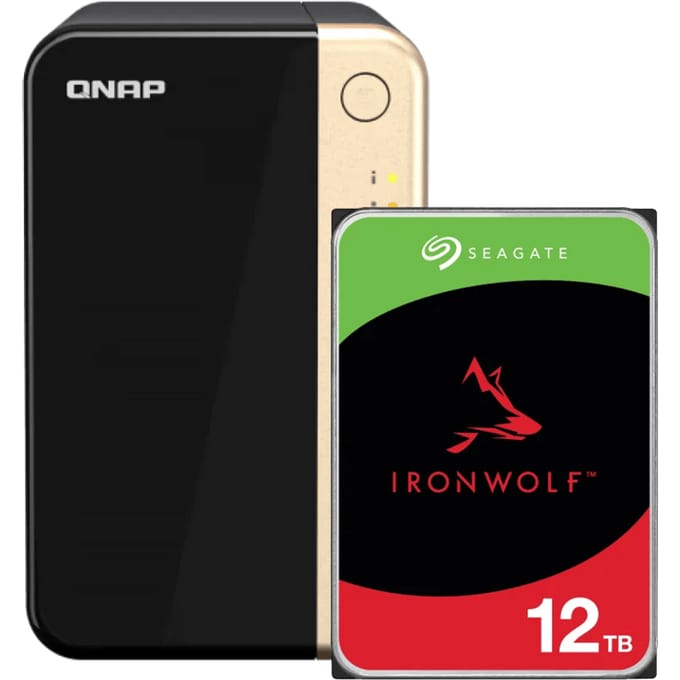 QNAP TS-264-8G + Seagate Ironwolf 12TB