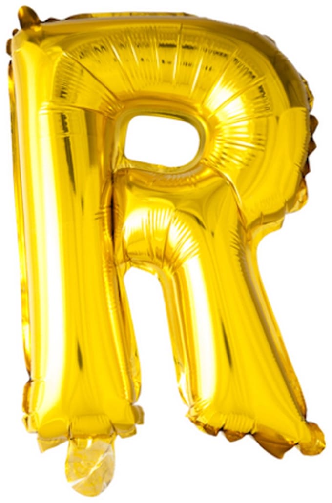Folie Ballon Letter 40″ R - Goud