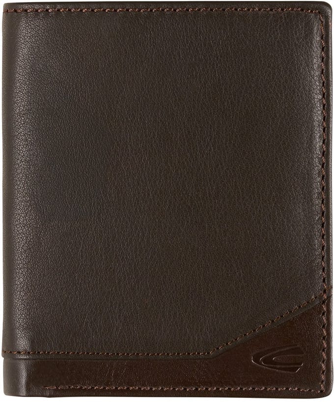 camel active Leren Portemonnee Stone High Form Wallet Brown Donkerbruin