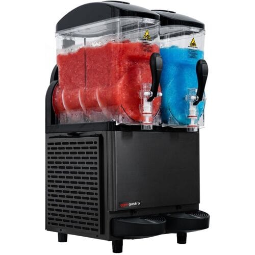 GGM Gastro Slushmachine - 2x 12L - 710W - Digital - Zwart zwart