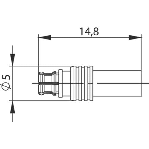 Telegärtner 100025162 100025162 SMP-connector Koppeling, recht 50 Ω 1 stuk(s)