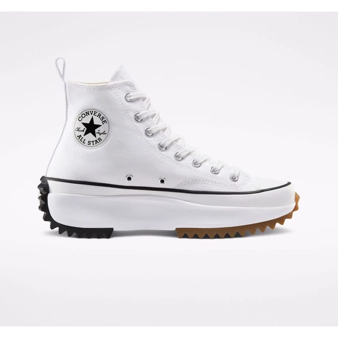 Converse Run Star Hike High Wit Zwart Gum Unisex Sneakers 166799C 42 white