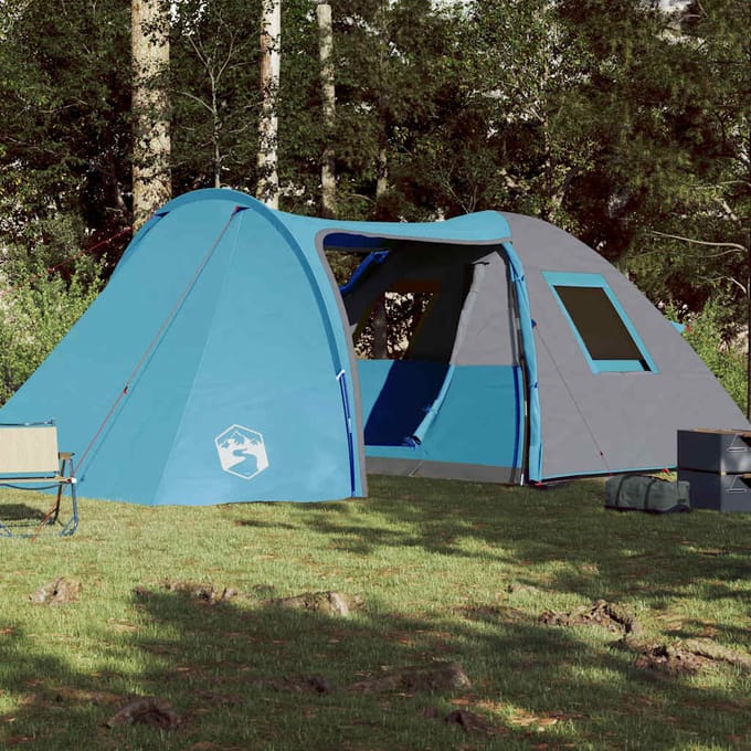 Vidaxl Gezinstent, Koepeltent, 6-Pers., Blauw, Waterdicht