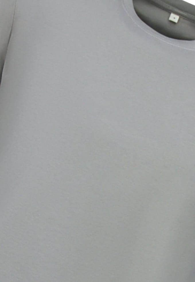 Oversized T shirt Heren - Effen T shirt Heren Blanco - MD6530 - Donker Grijs