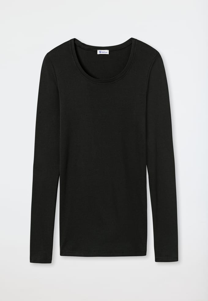 Zwart shirt met lange mouwen - Revival Berta 42