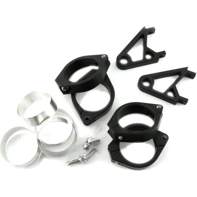 Motorfiets koplampklemmen Highsider CNC set XS