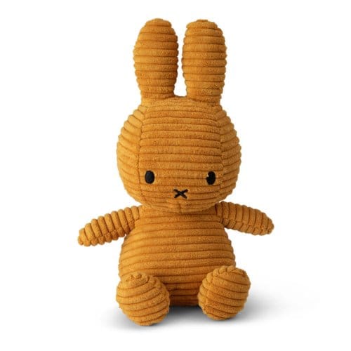 Nijntje corduroy knuffel, formaat 23 cm., kleur fudge