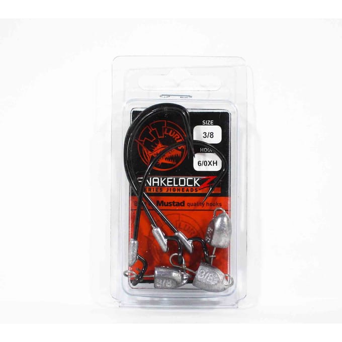 Tackle Tactics TT SnakelockZ jigkop 3/8 oz 6/0 XH 3/pak (6597)