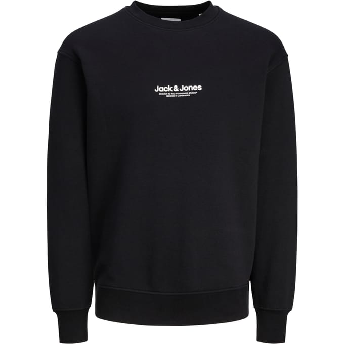 Jack & Jones - Heren Sweaters Vesterbro Sweat Crew Neck - Zwart - Maat S