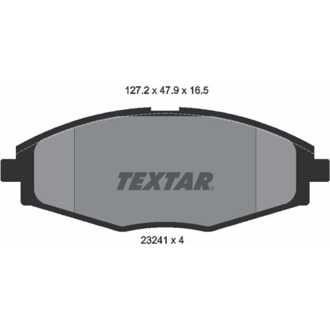 Remblokset TEXTAR 2324102, voor