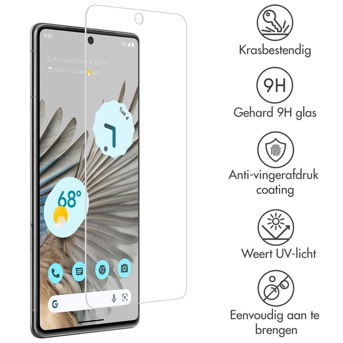 Accezz Screen Protector - Geschikt voor Google Pixel 8 - Gehard Glas Screenprotector