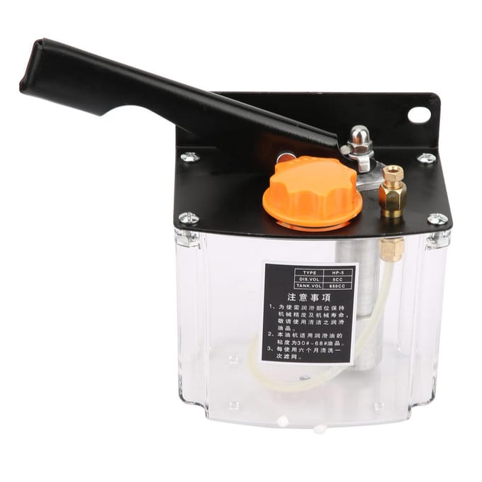 HP 5L Handmatige Smeerpomp Linkshandig Bedienbare Smeerpomp 650CC voor CNC Werkplaatsmachine black