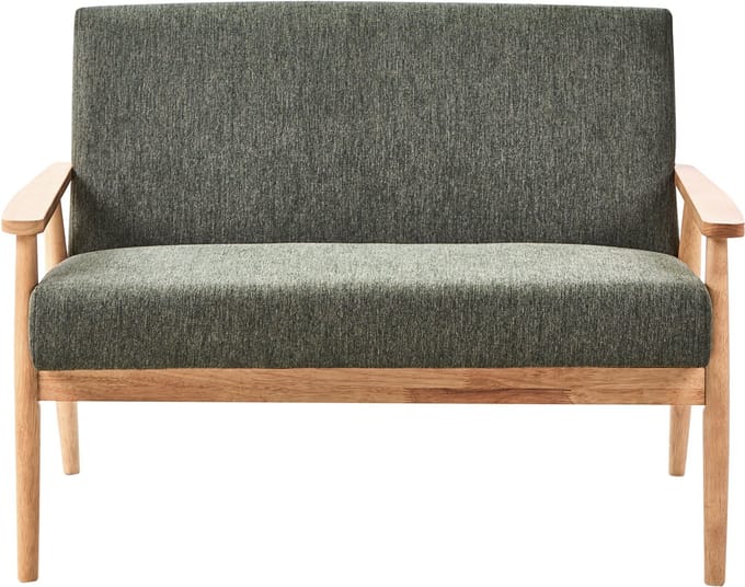 ESRUM - Tweezitsbank - Groen/Lichtbruin - Polyester