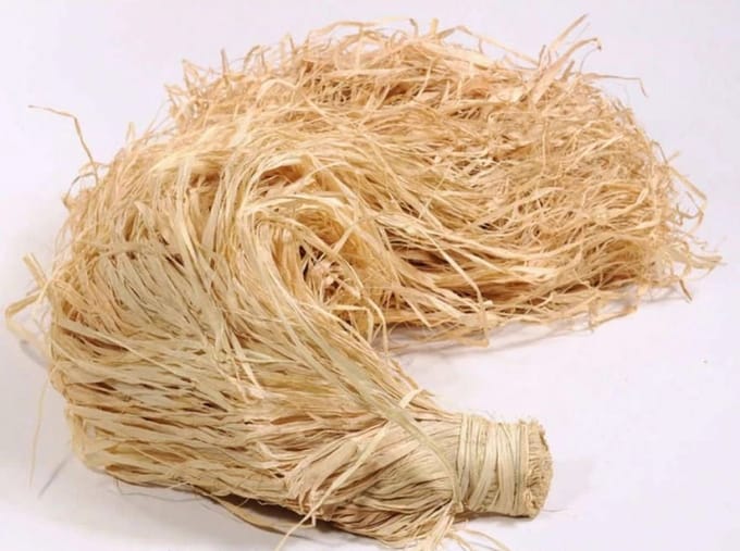 Raffia - 1000 gram | Natuurlijke en extra stevige raffia | Raffia knutsel lint | knutselpakket | Bruin