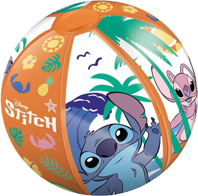 van der Meulen strandbal Stitch 50cm kleurrijk speelgoed voor buiten.