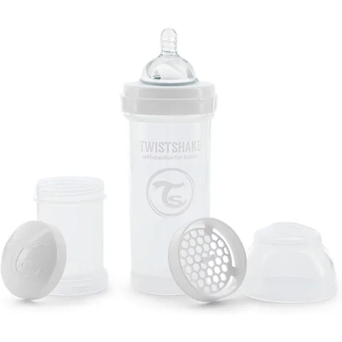 Drinkflesje Antikoliek 260  ml - Wit | Twistshake