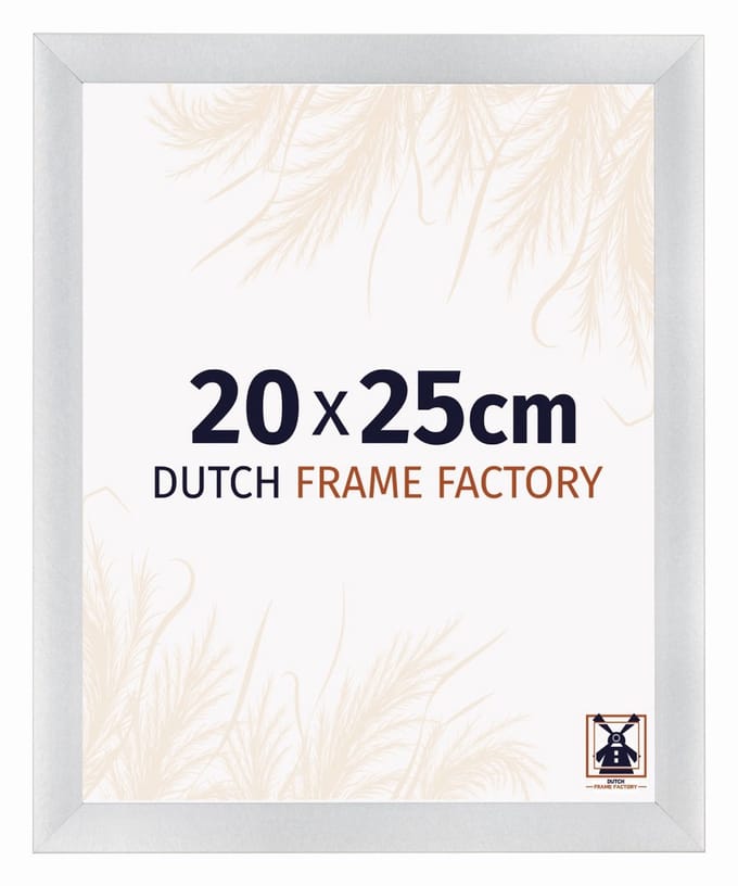 Fotolijst 20x25 cm - MDF - Zilver Mat - Praag