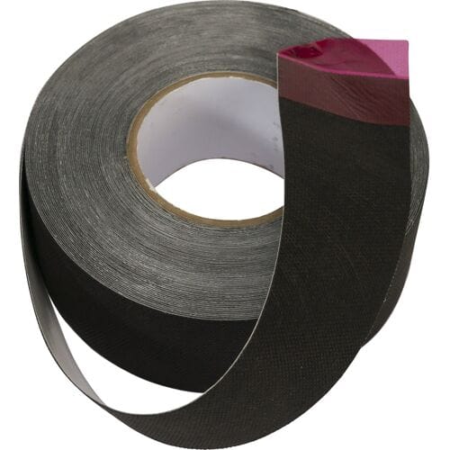 Pandser Multitop spinvlies tape 60mm x 25m zwart