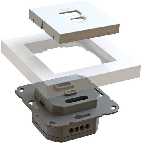Ehmann 6460x0100 USB-laadbus Met USB, Met USB-C, Power Delivery Wit