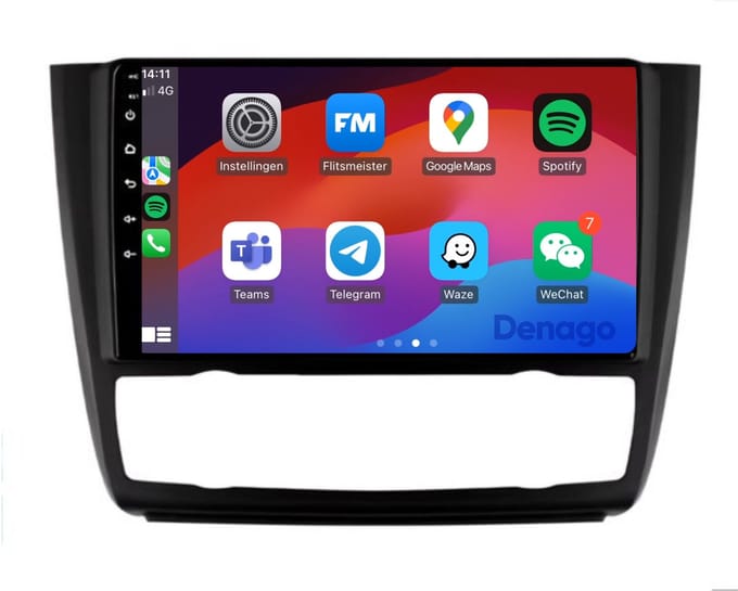 CarPlay autoradio geschikt voor BMW 1 Serie E87 E81 E82 E88 | 2004 t/m 2012 | Android 13 | 9 inch | Draadloos Apple CarPlay & Android Auto | 2GB + 32GB | QuadCore processor | Denago DNG-A273 | 2025 model | 2004 2005 2006 2007 2008 2009 2010 2011 2012
