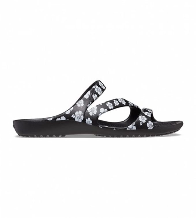 Crocs Kadee ll Heart Print Flip Zwart/Wit Maat 38/39 US W8