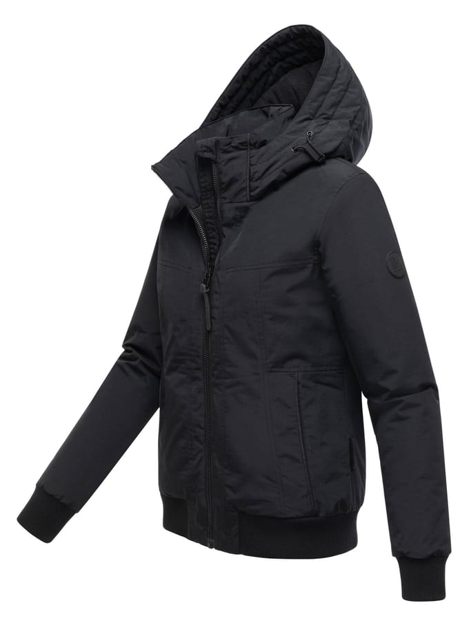 Marikoo dames winterjas Mooni 16 in bomberstijl met capuchon