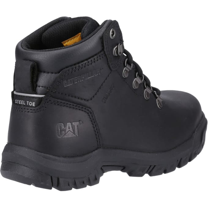 Caterpillar Mae Leather Vrouwen Zwart Veiligheidslaarzen