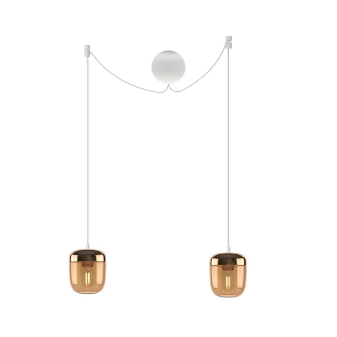 UMAGE - Acorn lamp - messing - amber - goud