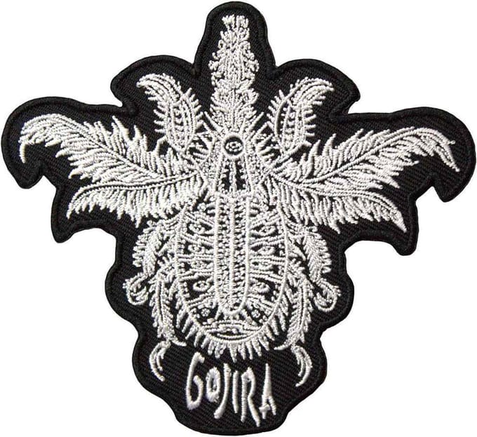 Gojira - Tree Patch - Wit/Zwart
