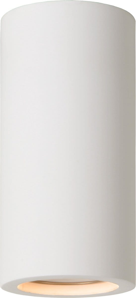 Lucide GIPSY - Plafondspot (Plafondlamp) - Ø 7 cm - 1xGU10 (MR16) - Wit - Japandi