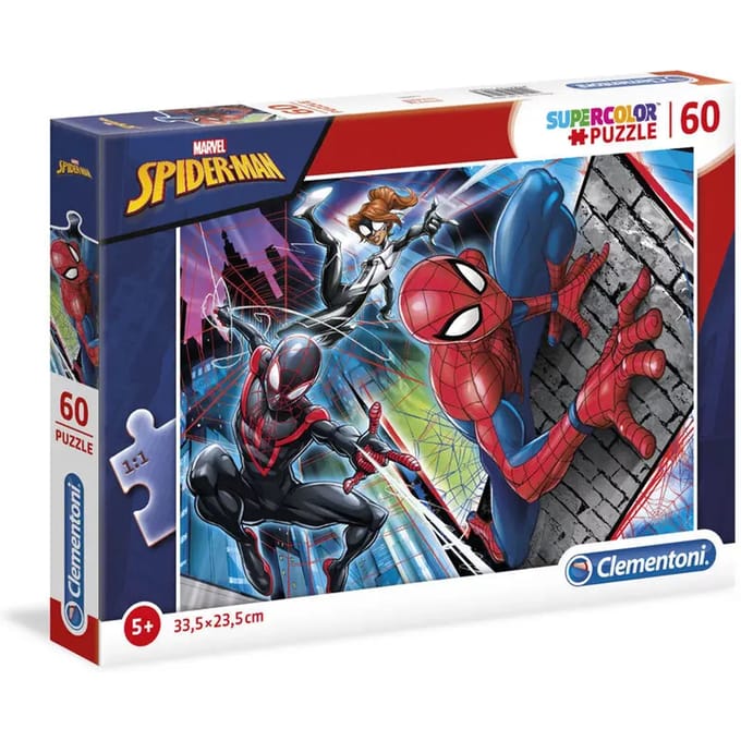 Clementoni - Puzzel - 60 Stukjes - Spider-Man - Maxi Puzzel - Vanaf 4 Jaar