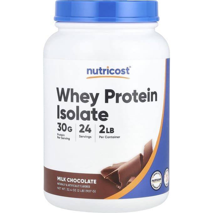 Nutricost, wei-eiwitisolaat, melkchocolade, 907 g (2 pond)