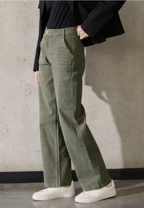 Cargo broek met rechte pijpen
