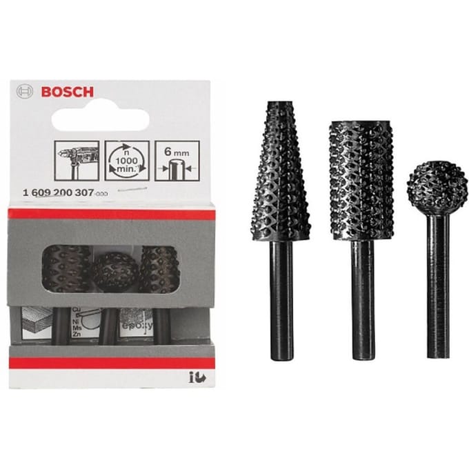 Bosch Accessories 1609200307 Freesset Hout Afmeting, Ø 6 mm Schachtdiameter 6 mm