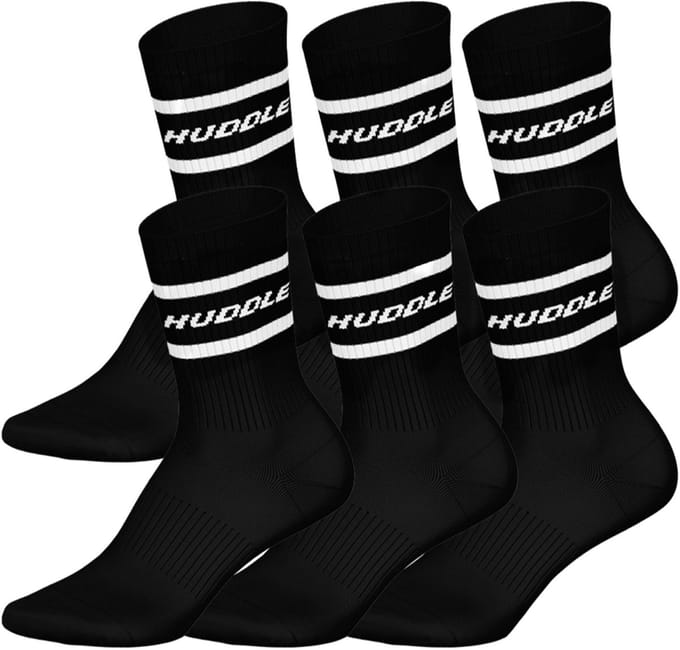 HUDDLE Sokken HUDDLE 6pk Crew Socks Stripe 39-42 Set van 6