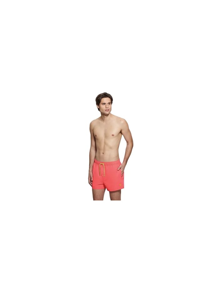 Guess herenzwempak met neonkleurige patch