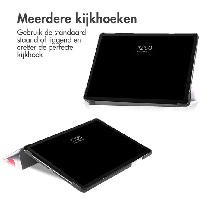 imoshion Tablet Hoes - Geschikt voor Samsung Galaxy Tab A9 Plus / Galaxy Tab A11 Plus - Design Trifold Bookcase