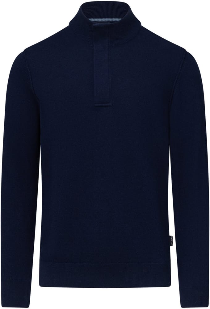 State Of Art Half Zip Trui Wool Blend Navy - Maat M - Heren - Pullovers