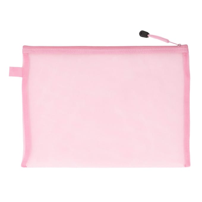 10 Stuks Mesh Rits Pouch Tas Transparant Nylon A4 Papier Pouch voor Kantoor Bestand Document School